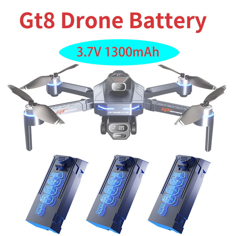 Drone Battery Li-Ion - Layar Baterai Drone GT8 3.7V 1300MAh