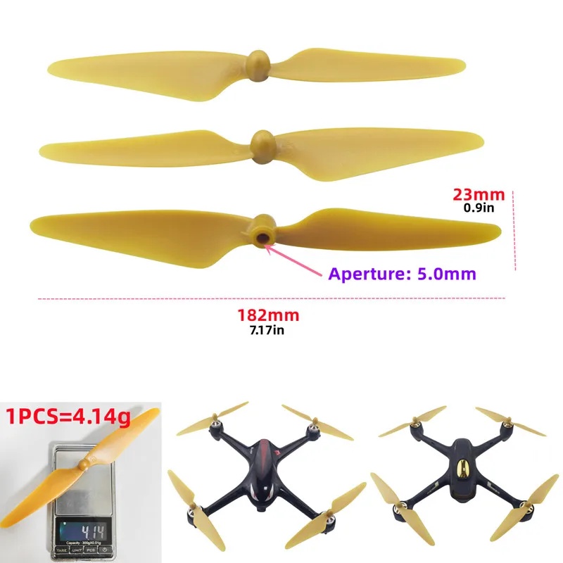 Eachine Drone E58 - 4 Buah Baling-Baling CW CCW Tahan