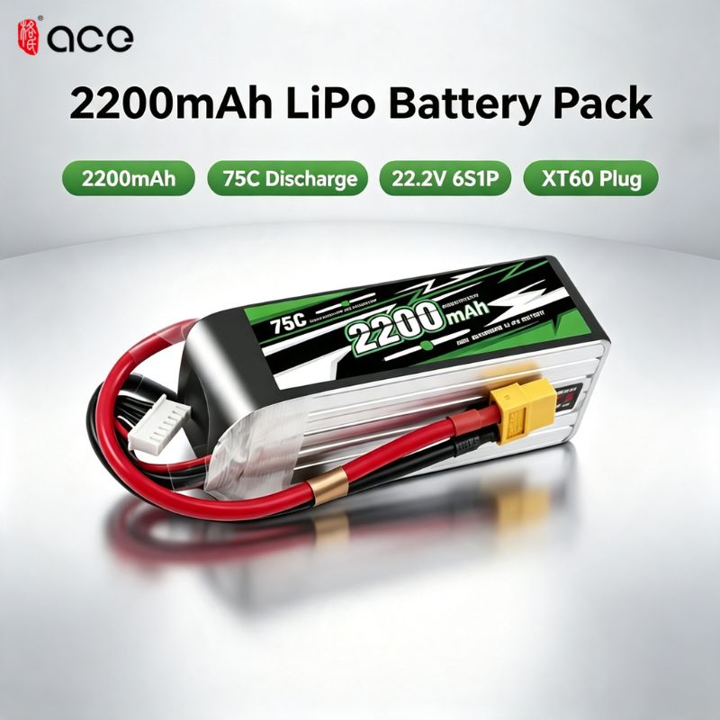 Drone Battery 6S - Baterai Lipo Gens ACE 22.2V 2200mAh