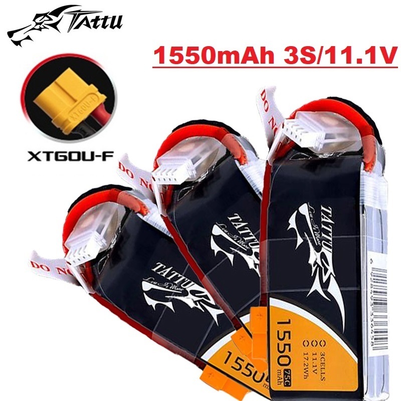 Drone Battery Li-Ion - TATTU 3S baterai LiPo 75C 3S