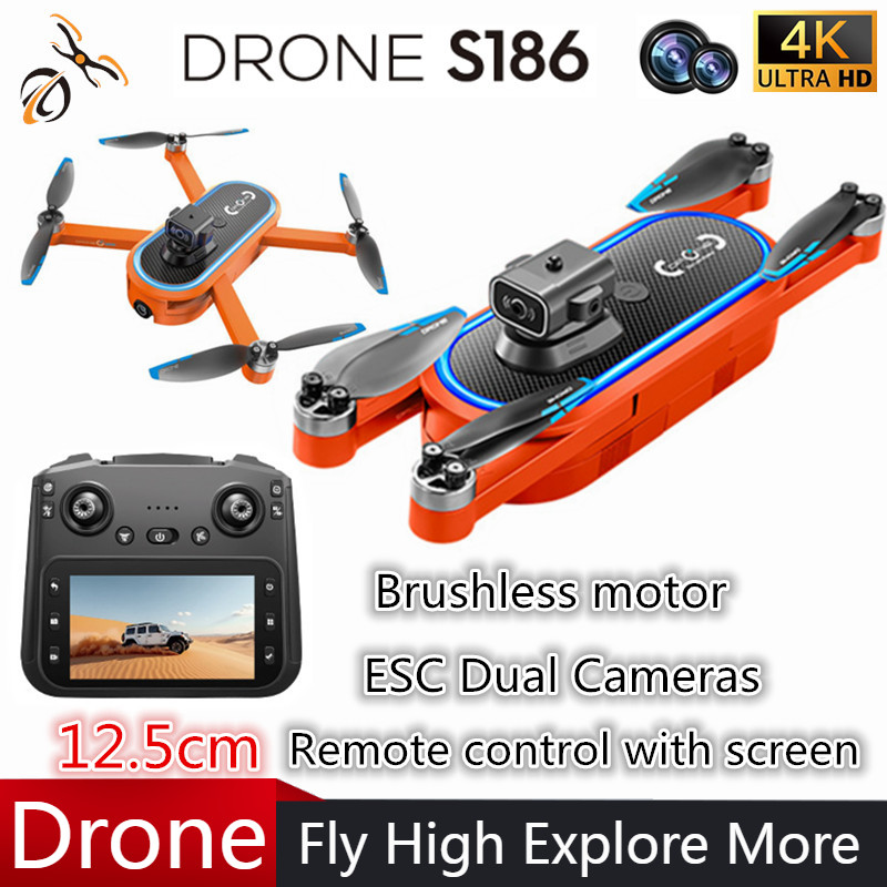 Drone 2025 S186 Profesional 4K - Drone Battery Box ulasan dan harga