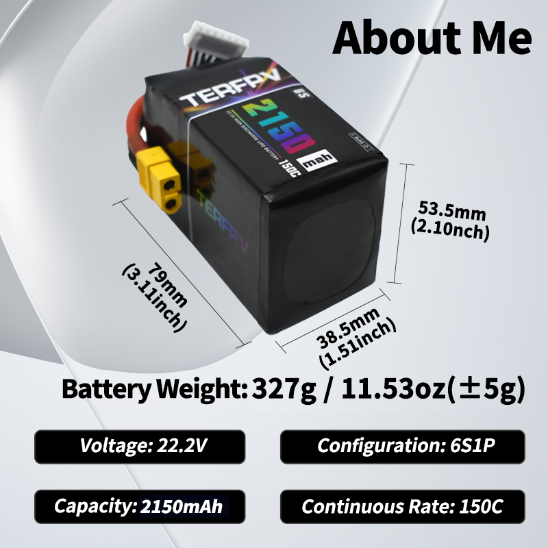 Baterai Lipo TERFPV 6S 22.2V 1 - Drone Battery Lipo ulasan dan harga