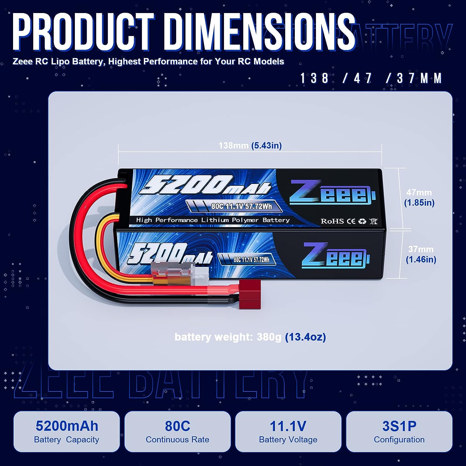 Zeee 3S 5200mAh baterai Lipo 1 - Drone Battery 3S ulasan dan harga