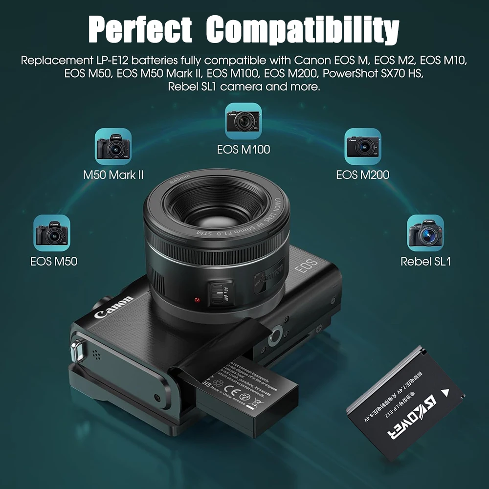 Baterai Kamera LP-E12 Baru unt - Canon Camera Eos M50 Mark Ii ulasan dan harga